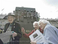 Veterans at the memorial
