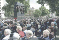 Just before the unveiling